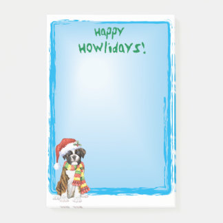 Happy Howlidays Boxer Post-it Notes