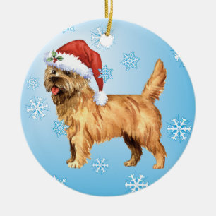 Happy Howlidays Cairn Terrier Ceramic Ornament