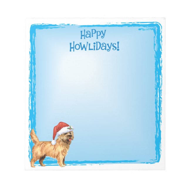 Happy Howlidays Cairn Terrier Notepad (Front)
