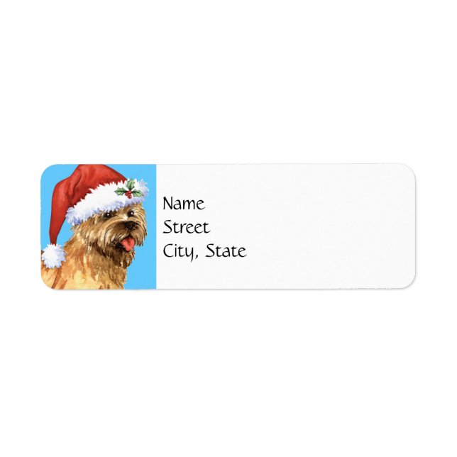 Happy Howlidays Cairn Terrier Return Address Label (Front)