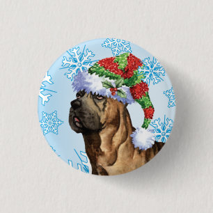 Happy Howlidays Cane Corso 3 Cm Round Badge
