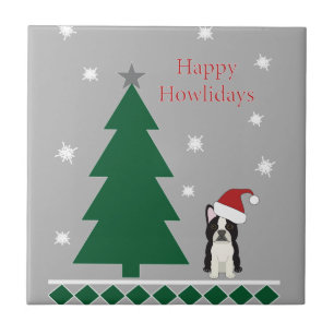 Happy Howlidays Ceramic Tile