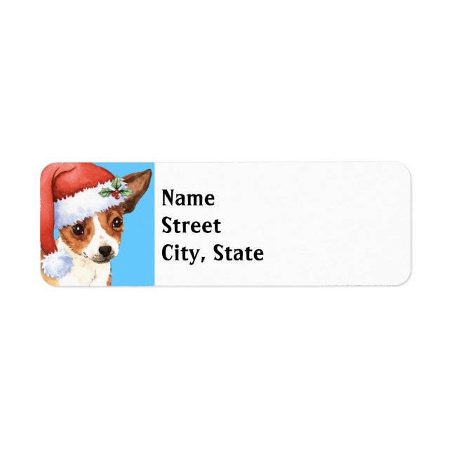 Happy Howlidays Chihuahua Return Address Label (Front)