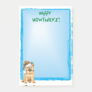 Happy Howlidays Chow Chow Post-it Notes
