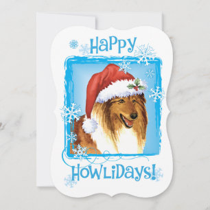 Happy Howlidays Collie Holiday Card