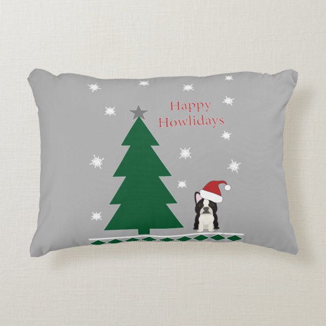 Happy Howlidays Decorative Cushion (Front)