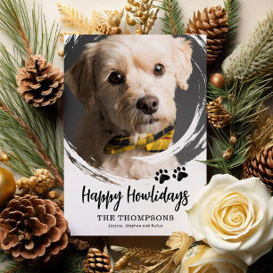 Happy Howlidays Dog Photo Christmas Holiday Card