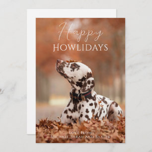 Happy Howlidays Dog Photo Christmas Holiday Card