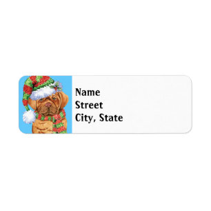 Happy Howlidays Dogue Return Address Label