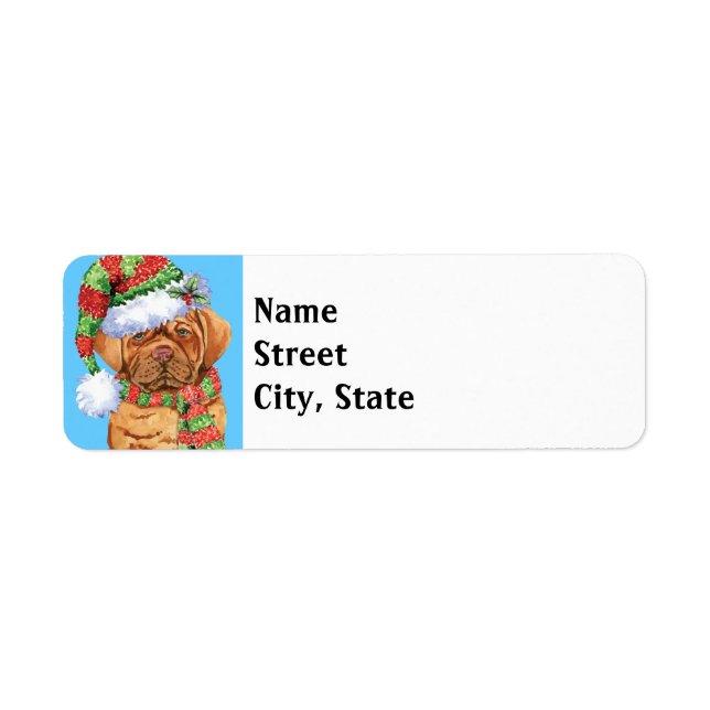 Happy Howlidays Dogue Return Address Label (Front)