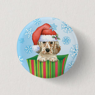 Happy Howlidays English Setter 3 Cm Round Badge