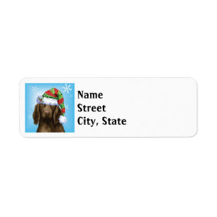 Happy Howlidays Flat-coated Address Label Return Address Label
