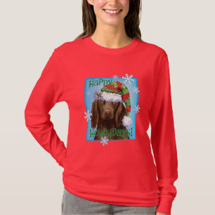 Happy Howlidays Flat-coated Retriever T-Shirt