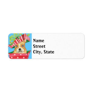 Happy Howlidays French Bulldog Return Address Label