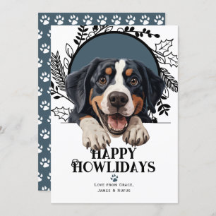 Happy Howlidays Greater Swiss Mountain Dog Holiday Card