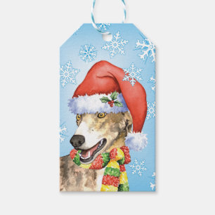 Happy Howlidays Greyhound Gift Tags
