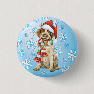 Happy Howlidays Griffon 3 Cm Round Badge