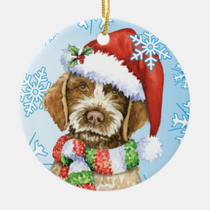 Happy Howlidays Griffon Ceramic Tree Decoration