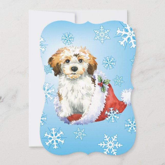 Happy Howlidays Havanese Holiday Card (Front)