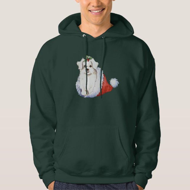 Happy Howlidays Maltese Hoodie (Front)