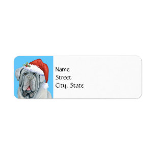 Happy Howlidays Mastino Label Return Address Label