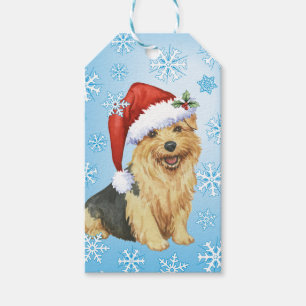 Happy Howlidays Norfolk Terrier Gift Tags