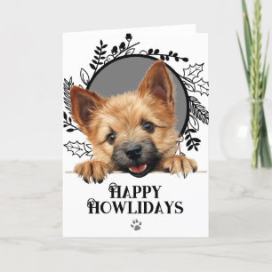 Happy Howlidays Norwich Terrier Dog Christmas  Holiday Card