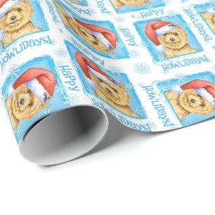 Happy Howlidays Norwich Terrier Wrapping Paper