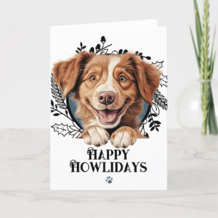Happy Howlidays Nova Scotia Duck Tolling Retriever Holiday Card