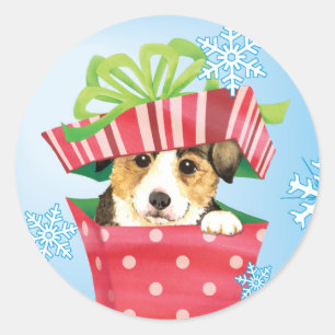 Happy Howlidays Pembroke Welsh Corgi Classic Round Sticker