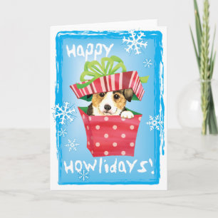 Happy Howlidays Pembroke Welsh Corgi Holiday Card