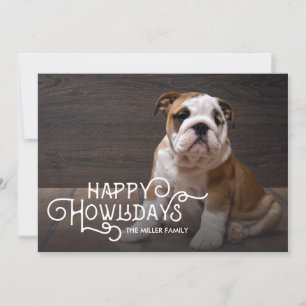 Happy Howlidays   Pet Holiday Photo Card