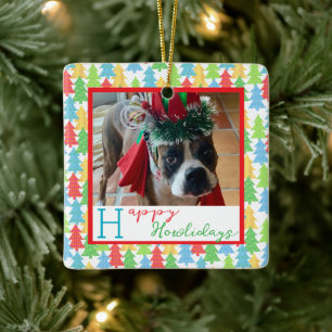 Happy Howlidays Photo Ornament