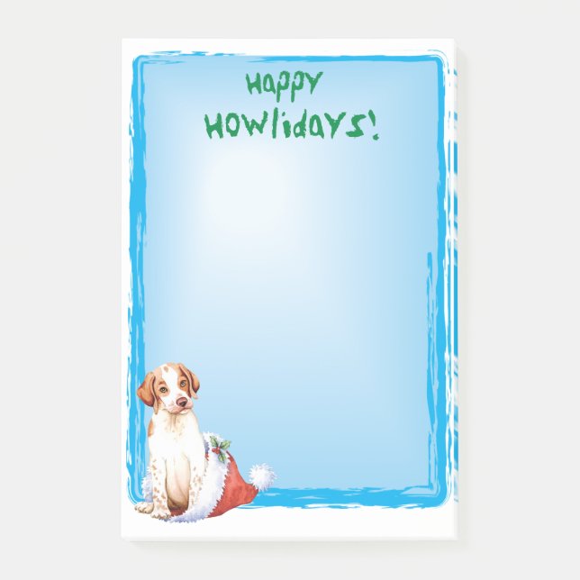 Happy Howlidays Pointer Post-it Notes (Front)