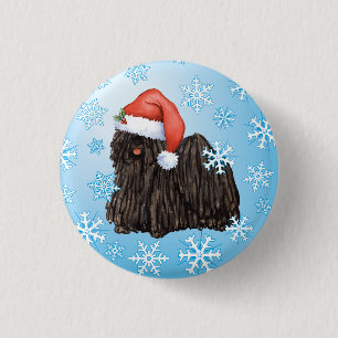 Happy Howlidays Puli 3 Cm Round Badge