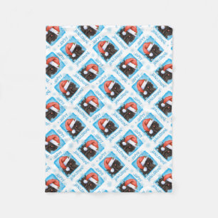Happy Howlidays Puli Fleece Blanket