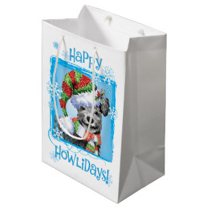 Happy Howlidays Pumi Medium Gift Bag