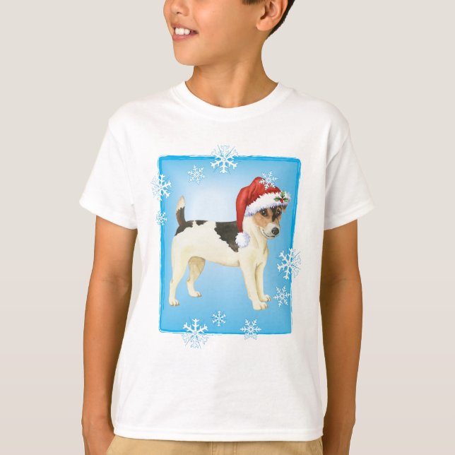 Happy Howlidays Russell Terrier T-Shirt (Front)