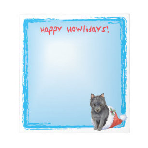 Happy Howlidays Schipperke Notepad