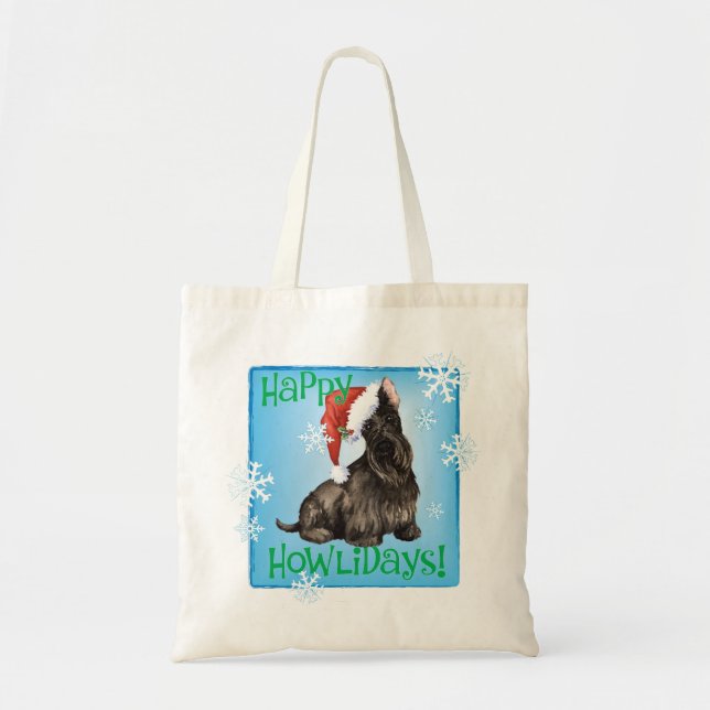Happy Howlidays Scottish Terrier Tote Bag (Front)