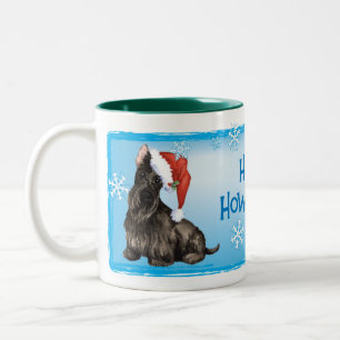 Happy Howlidays Scottish Terrier Two-Tone Coffee Mug
