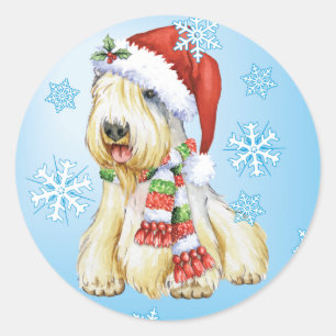 Happy Howlidays Sealyham Terrier Classic Round Sticker