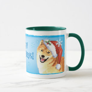 Happy Howlidays Shiba Inu Mug