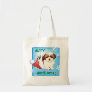 Happy Howlidays Shih Tzu Tote Bag