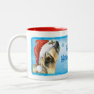 Happy Howlidays Skye Terrier Two-Tone Coffee Mug