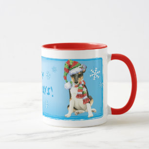 Happy Howlidays Smooth Collie Mug