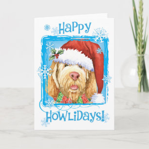 Happy Howlidays Spinone Italiano Holiday Card