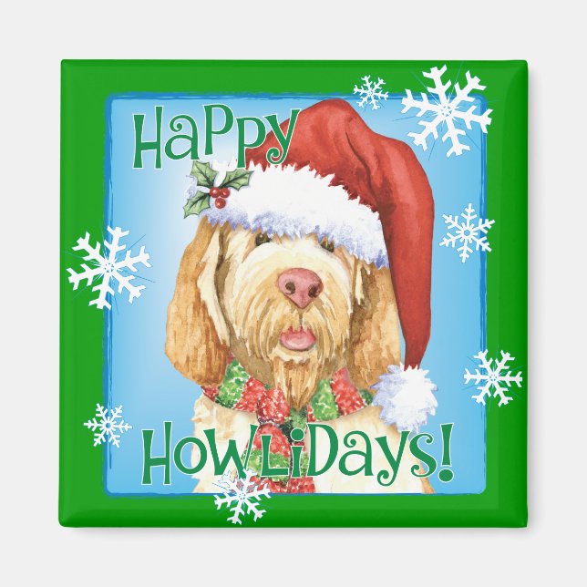 Happy Howlidays Spinone Italiano Magnet (Front)