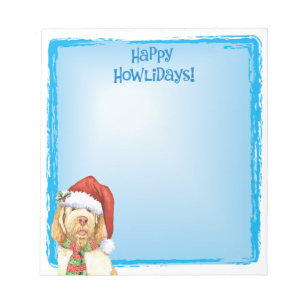 Happy Howlidays Spinone Italiano Notepad