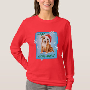 Happy Howlidays Staffordshire Bull Terrier T-Shirt